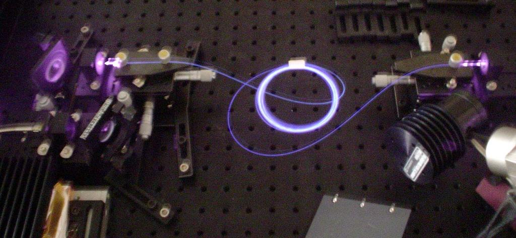 Fiber laser characteristics Yb-doped double-clad fiber Core diameter: 9 μm NA: 0.