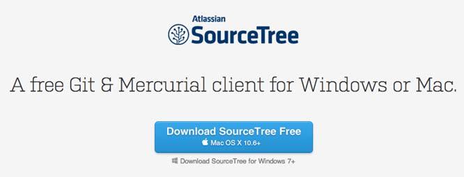 그림 5_Source Tree 다운로드하는웹화면 3. Sourc Tree 환경설정 필자는 Mac OS 기반으로설명하고자한다.