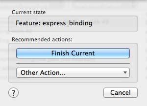 디렉토리와그밑에새로운 express_binding 이라는 Feature 가생성된것을볼수있다.