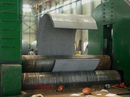 2-2. 보유설비현황 ( Roll Bending Machine ) No Description Capacity Quantity 1 3,600 ton Roll Bending Machine 35T x 22,500L 1 2 2,000 ton Roll Bending Machine