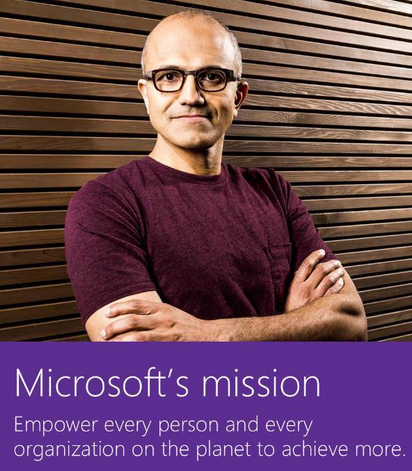 Microsoft wants to empower every student today to succeed in tomorrow s job market, regardless of socio-economic status or ability.