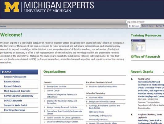 <University of Michigan 의연구자업적포털플랫폼 > <Keio University 의연구자업적포털플랫폼 > 그러나연구자의연구정보는기관의여러다양한시스템, 부서별로분산되어있으며담당자에따라관리하는방법도다른경우가많다.