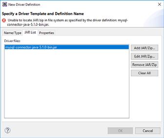 Eclipse 와 DB 연동 통합개발환경과데이터베이스연동 새로운드라이버설정하기 : [New Driver