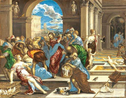 6 내셔널갤러리 (National Gallery of Art) 에서보는그림속성서 22 온유와자비의표상인그리스도는 성전정화 Christ Cleansing the Temple 에서격렬한분노를표출한다.