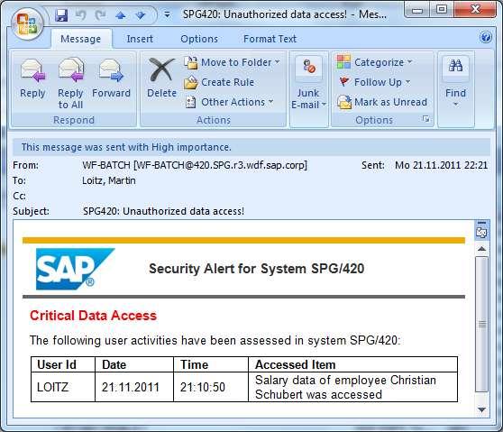 SAP Read Access UI Logging Solution: Can trigger workflow via BADI