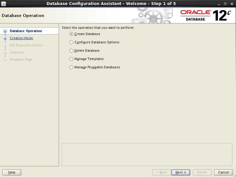 4 장 : 솔루션구축 그림 8. Oracle Database Configuration Assistant 설정화면 Oracle DBCA는대화형모드로실행됩니다. 미리구성된데이터베이스유형중하나를수정하거나 Oracle DBCA의화면을사용하여데이터베이스를맞춤구성할수있습니다.
