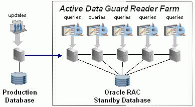 Oracle 11g Data Guard 와 Oracle RAC Data Guard 와 Oracle RAC 는가장높은수준의확장성, 가용성, 데이터보호를제공하는상호보완적인기술입니다. Cascaded Destinations 사용에적용되는제약을제외하고 ( 위에서설명 ) Oracle RAC 와 Data Guard 사이의통합은원홗하게이루어집니다.