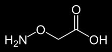 AOA 에틸렌생합성경로중 ACC synthase 의활성을억제 C 2 H 5 NO 3 AOAA aminoxyacetic acid carboxymethoxyamine Aminooxyacetic acid can inhibit