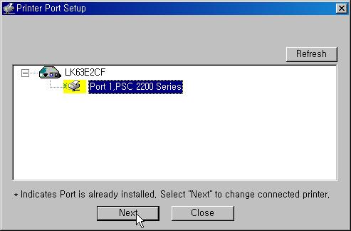 프린터 모델명을선택하고 Next" 를클릭합니다. 좌측 2번째 "User Install" 를클릭해서프린터서버유틸리티를설치합니다. Setup Wizard 유틸리티버전에따른설치과정및기능차이 V1.05 V2.
