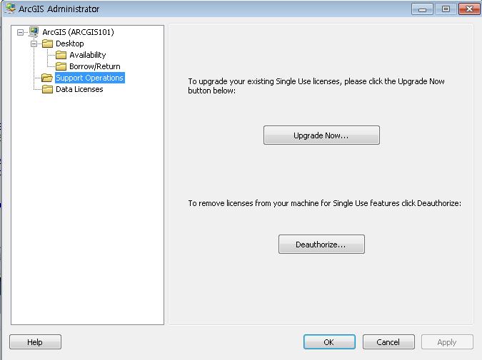 ArcGIS 10.1 for Desktop 업그레이드 : Single Use 1. ArcGIS Desktop 10.0 삭제 ( 라이센스인증해제필요없음 ) 2.