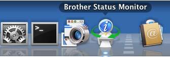 인쇄및팩스 창숨기기또는표시 8 Status Monitor 를시작한다음해당창을숨기거나표시할수있습니다. 창을숨기려면메뉴모음인 Brother Status Monitor 로이동하고 Status Monitor 가리기를선택합니다. 창을표시하려면 Dock 에서 Brother Status Monitor 아이콘을클릭합니다.