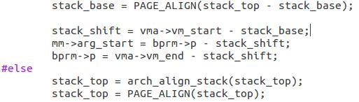 ASLR : ASLR Mechanism Stack Randomization *'setup_arg_pages'