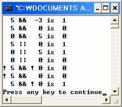 논리적데이터와연산자 (cont d) 프로그램예제 : 논리식 #include <stdio.
