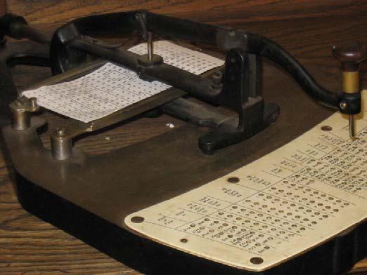 (punch card system) 발명 1890