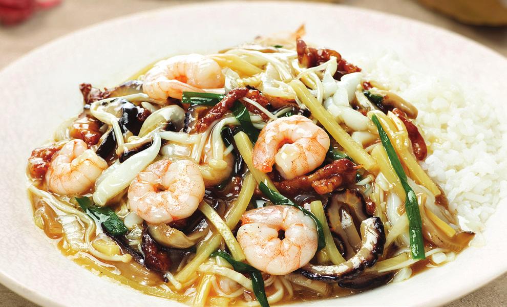 Fried Rice with Shrimp in Sichuan Style 15,000 돼지고기: 국내산 I Pork : Korea, 쌀:국내산 I Rice: