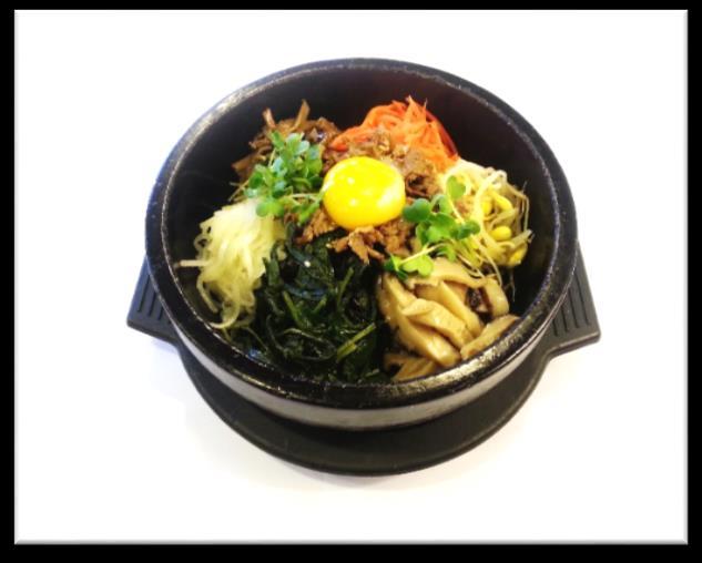95 밥 Cooked Rice 돌솥비빔밥 Bibimbap in a Hot Pot $11.95 비빔밥 Bibimbap $10.