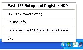 Installation Guide 4. Menu Introduction 1) Fast USB Setup and Register HDD : 25% faster than USB 2.0 2) USB HDD Power Saving : You can save energy up to 80%.
