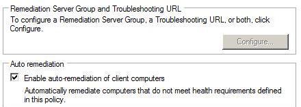 Troubleshooting URL - 업데이트를제공하는 Remediation Server Group