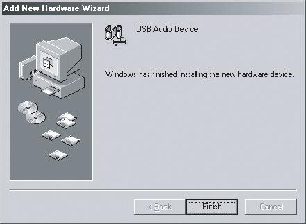 4 FUNCTION + 또는 - 를반복해서눌러서 ( 또는본체의 USB MEMORY/PC 를반복해서건드려서 ) 기능을 PC 로전환하여십시오. 컴퓨터가시스템을자동으로인식하여장치 (OS 표준드라이버 ) 설치를시작합니다. 위의그림은 Windows Millennium Edition 화면의예를보여줍니다. 컴퓨터에따라서는 OS CD-ROM 이필요한경우도있습니다.
