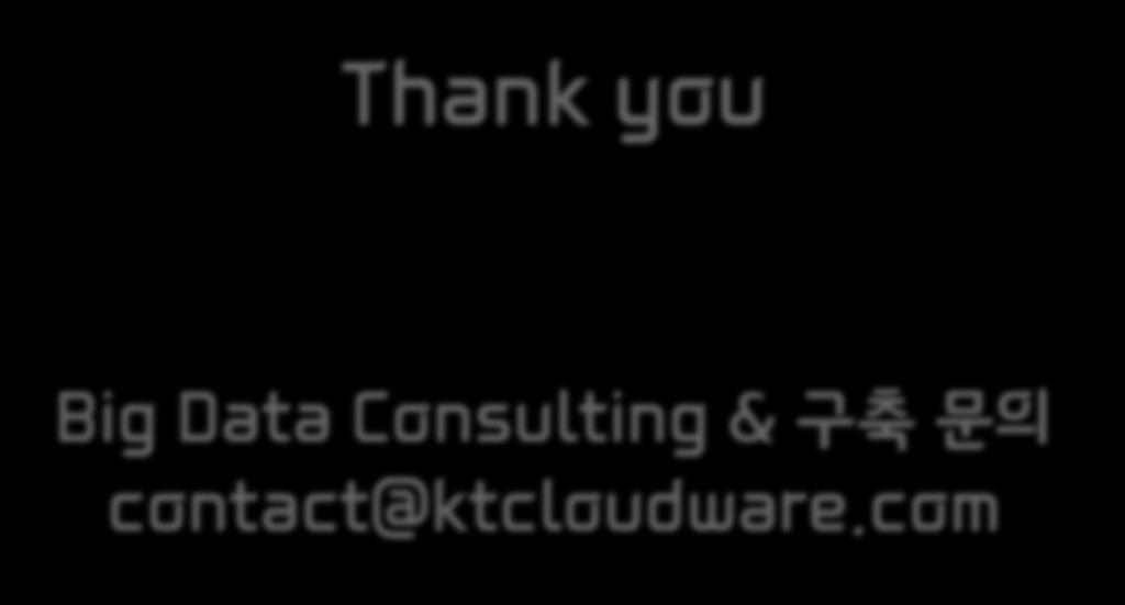 Thank you Big Data Consulting &