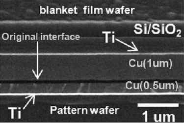 3 Cu-Cu 접합부파면분석 은 패턴밀도에따른 접합부의계면접합에너지변화를알아보기위해