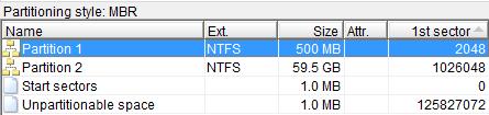 파일시스템 (Filesystem) 파일시스템 NTFS 그대로사용 볼륨할당 부트볼륨크기변화