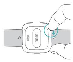 주로사용하는손 정확도를높이기위해서는 Versa 를주로사용하는손에착용하는지, 아니면주로사용하지않는손에착용하는지를지정해야합니다. 주로사용하는손은글을쓰고식사를하는데사용하는손입니다. 기본적으로, 착용손목설정은주로사용하지않는손으로설정되어있습니다. Versa 를주로사용하는손에착용할경우, Fitbit 앱에서착용손목설정을변경하세요.