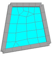비정형박스구조물과같은복잡한형태의판구조물을모델링할경우작업효율이극대화 - Auto-mesh와 Map-mesh의 2가지형태로적용 3 midas UMD+/UMD LSD :