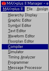 3 Compiler Design Fitting Graphic Editor Figure 28 Compiler MAX+plus II (Module) Utility