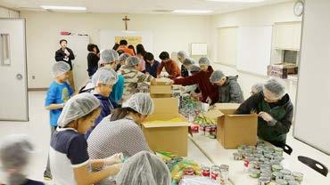 Participants were able to complete approximately 200 Roman Tuna Casserole Meal Packages which will feed about 800