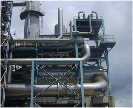 Styrene Monomer 제조공정 3.3 EB/Steam Superheater EB Vaporizer EB/Steam Superheater 공정설명 - 에틸벤젠을 EB Vaporizer 에서스팀과함께기화시킨후 EB/STEAM Superheater 에서탈수소반응기유출물을열교환시킨후 1차 Dehydrogena -tor로공급한다.