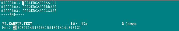 제 2 장데이터셋마이그레이션 10 EBCDATA PIC X(3). 10 ZONEDDATA PIC S9(3). 데이터셋의레이아웃정보가파악되면, 다음과같이 cobgensch 툴을사용하여전환 스키마파일을생성한다. $ cobgensch FL.SAMPLE.cpy 다음은 cobgensch 툴을실행시킨결과물인전환스키마파일의내용이다.