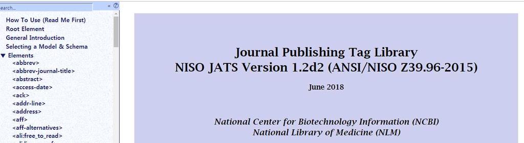 JATS XML? JATS(Journal Article Tag Suite) XML? year 2003 NLM 1.0 year 2004 NLM 2.0 year 2008 NLM 3.0 year 2012 JATS 1.0 (NLM 3.