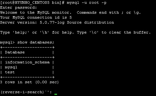 8. mysql 시작, root 비밀번호설정 Mysql 을시작과종료방법에는 3 가지방법이있습니다편한대로사용하면됩니다 [ 데몬직접실행및중지 ] /etc/init.