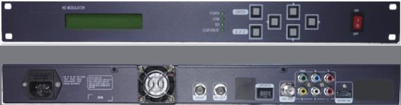 Encoder Modulator HDMI+SDI MOD-000 HDMI, SDI, Component, Composite 등의다양한입력신호를 H.264/MPEG-2/MP2/AAC 등으로압축한후 MPEG-2 Transport Stream 으로 Formatting 하여 RF 송출형식으로출력하는 HD 급 8VSB Modulator/Encoder 일체형장비입니다.