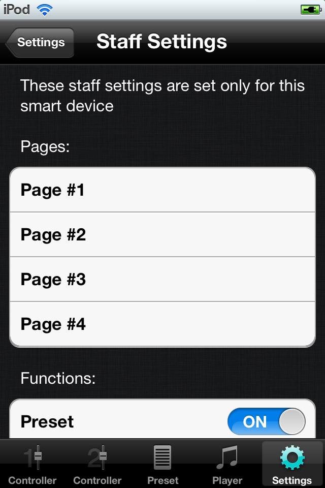 7. 설정화면 7.4 스텝설정 스텝이볼수있는페이지와이용할수있는기능의설정을실행합니다. 3 스텝설정 1.
