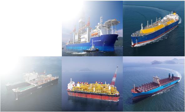 27,000 여명 ( 협력사포함 ) 주요생산품 선박 : 유조선, 컨테이너선, 살물선, LNG 선, LPG 선,