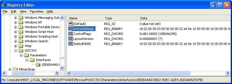 2.3 윈도우즈 XP 무선레지스트리키 윈도우즈 XP 시스템의레지스트리분석은윈도우즈비스타보다쉽다. 레지스트리설정이더 좋기때문이아니라, 윈도우즈 XP 의데이터를추출하는툴이많기때문이다. 대표적으로 Registry Ripper 가있다.