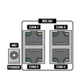 2-5 PoE 포트설정 2.5.1 카메라연결하기 (NV-MP 모델 ) 그림 2.5. PoE 포트 (NV-MP 시리즈 ) 그림 2.