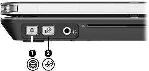 HP Quick Launch Buttons 사용 HP Quick Launch Buttons 로프로그램, 파일이나자주사용하는웹사이트를빨리열수있습니다. 다음표에나오는초기설정을사용할수있습니다. 또는 Quick Launch Buttons 제어판의 Q Menu(Q 메뉴 ) 를열어버튼을다시프로그래밍할수있습니다.