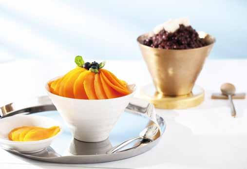 The classic patbingsu is a bowl of ice shavings topped with sweet red beans, and mango & berry bingsu brings you refreshing tastes of the fruits. 롯데호텔월드라세느에서다채로운민어요리를선보입니다.