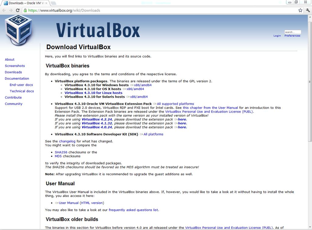 GeekOS 실행환경 ① VirtualBox VirtualBox는 Oracle에서 제작된