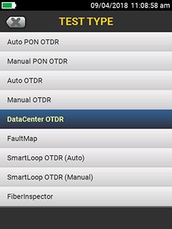 Datacenter OTDR 모드는신속하게데이터센터광케이블을테스트하기위해자동으로구성을설정합니다 EventMap 기능은추적분석에대한전문지식없이도광케이블이벤트를이해할수있도록묘사됩니다 기업용모델의극히짧은이벤트데드존및감쇠데드존 OptiFiber Pro 는가장정교한광학기술을활용하여모든 OTDR 의최단이벤트데드존 (MM 은일반적으로 0.