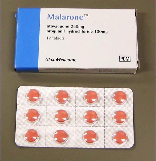 Malarone Mefloquine- resistant P.