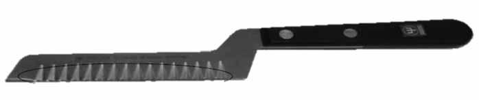 2 칼 (KNIFE) 분류 4 Hollow ground edge 칼날의양쪽에공기가통할수있어달라붙기쉬운재료를손상없이자를수있음햄,