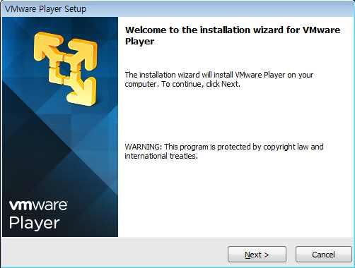 VMware Player( 계속 ) * VMware Player 설치