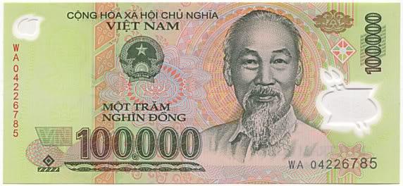Tiền giấy mới có các mệnh giá 500 nghìn, 200 nghìn, 100 nghìn, 50 nghìn, 20 nghìn và 10 nghìn đồng.