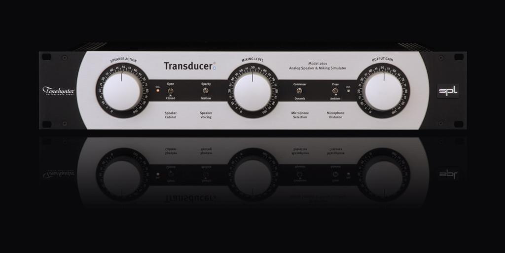 Transducer Cabulator 는파워속 (Power Soak), 스피커시뮬레이션, D.I. 등을기능을제공하고, Transducer는아날로그스피커, 마이크시뮬레이터이다. 앞서언급했던많은기타리스트들이충분히고가의장비들을갖추고도마음에드는사운드를뽑아내지못하는가장큰이유는앰프를충분히크랭크업시키지못하였기때문입니다.