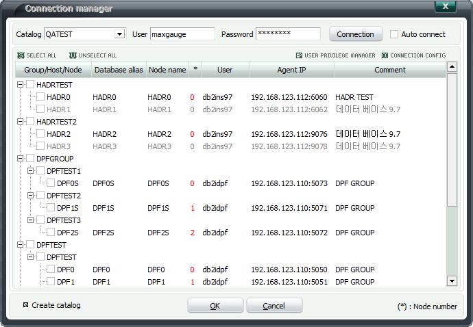MaxGauge Real-Time Monitoring 2-2-4. 접속해제 (Disconnect) MaxGauge 를통해실시간모니터링하던중, 접속을해제하고자하는경우는 Connection Manager 를재실행후보고자하는데이터베이스를다시선택해주면됩니다.
