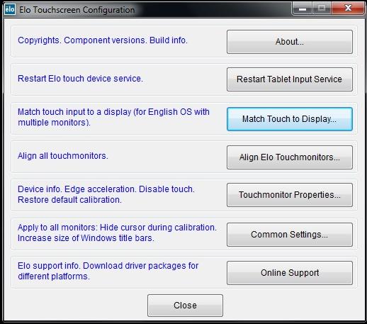 IntelliTouch Plus 터치테크놀로지 Windows 7 컴퓨터에연결될때, 터치모니터는동시에 2 가지의터치를보고할수있습니다. IntelliTouch Plus 터치스크린은필요할경우, ELO 드라이버컨트롤패널의조절기능을통해표시된비디오이미지에재조절될수있습니다.
